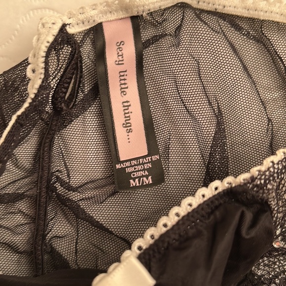 Victoria’s Secret Sexy Little Things satin mesh lace and rhinestone panty - Picture 7 of 9